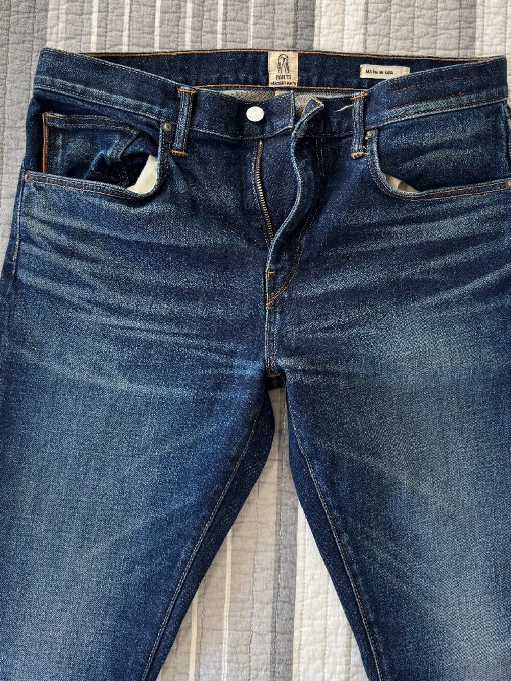 Hiroshi Kato Men's The Scissors Slim Tapered 14-Ounce Stretch Selvedge Jeans